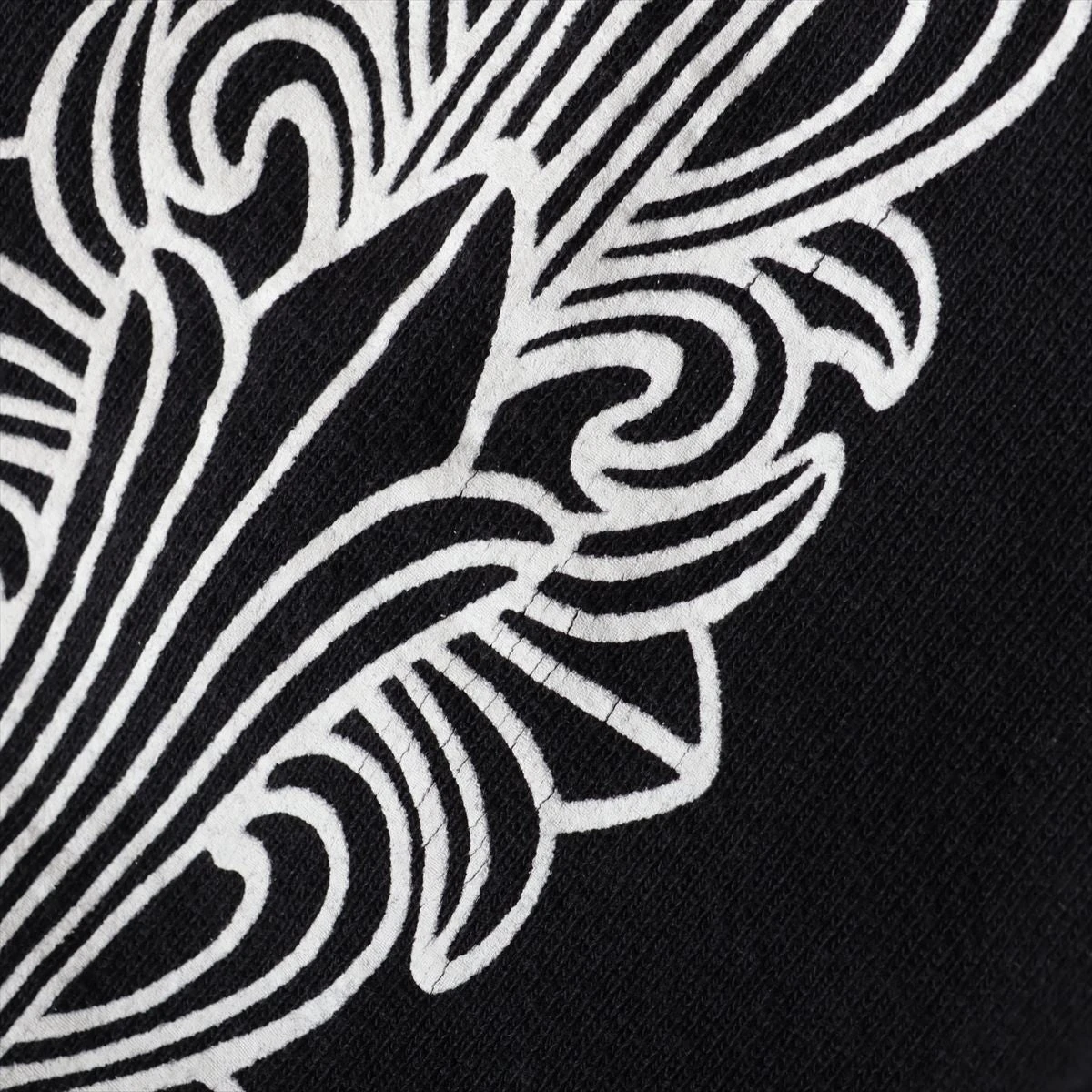 クロムハーツ マッティボーイ パーカー コットン  ブラック 袖フローラルクロス フレグランス臭あり