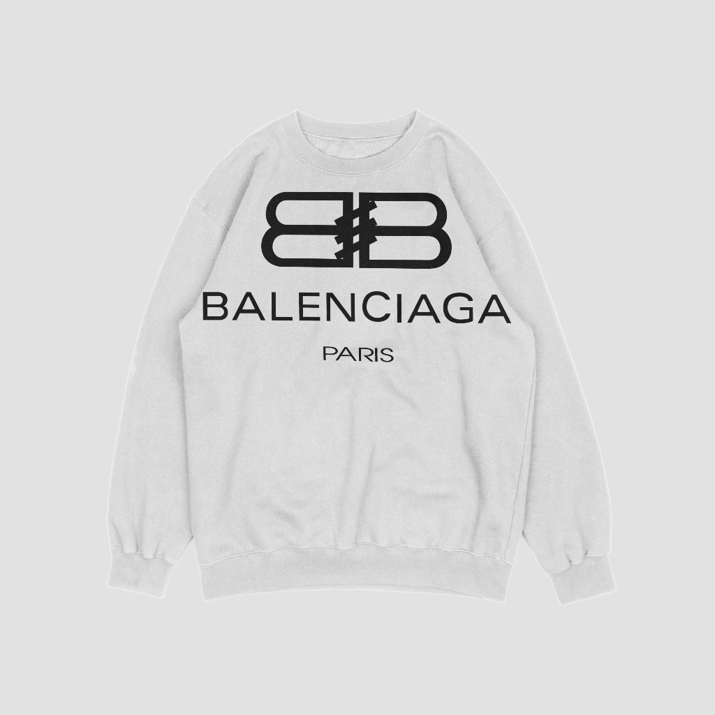 Balenciaga クラシックなレタープリントスウェット クル