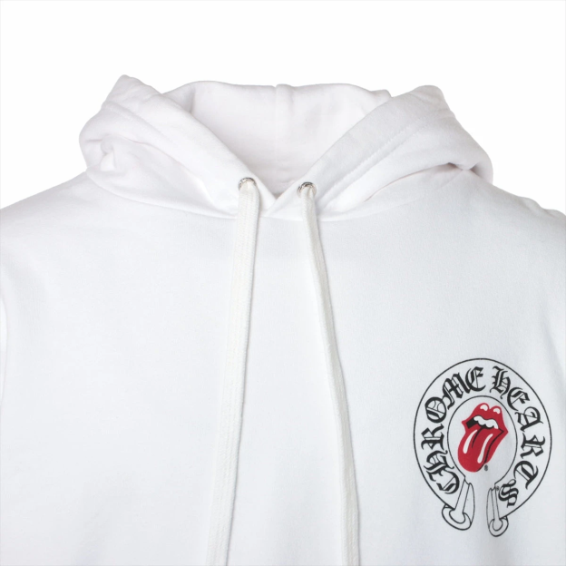 クロムハーツ パーカー コットン  ホワイト ローリングストーンズ