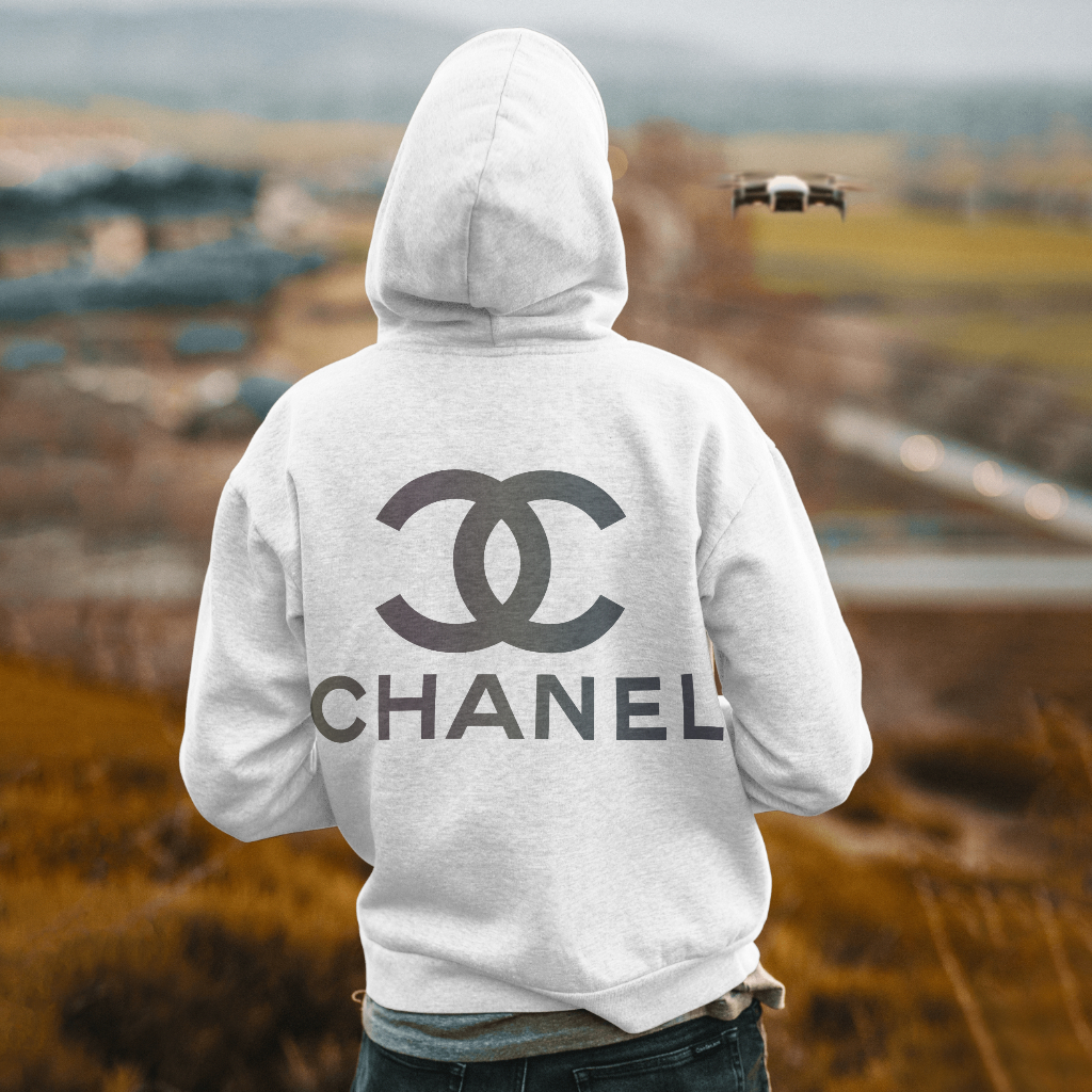 CHANEL アルファベットプリントのパーカー