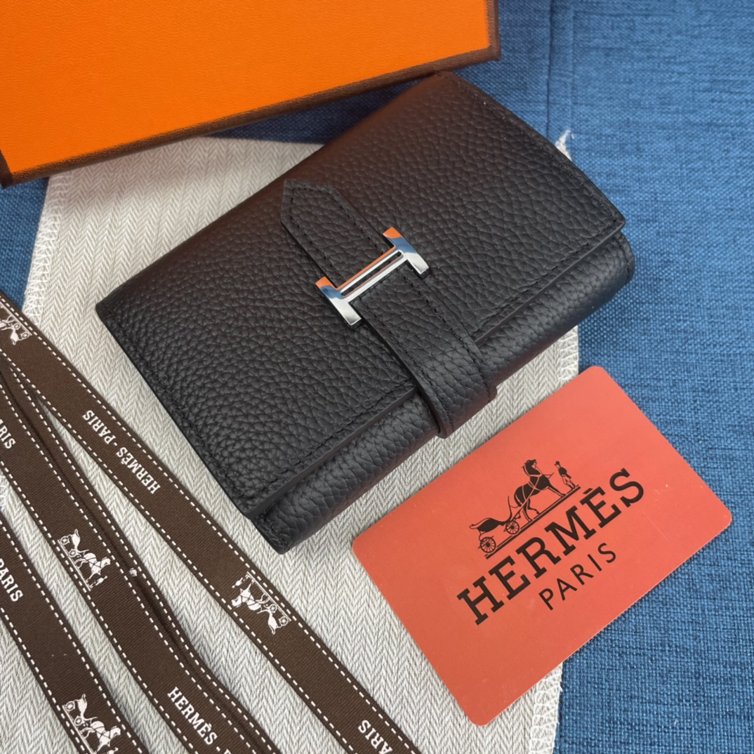 HERMES エルメス ベアン カードケース ブラック-JAPAN DUTY FREE