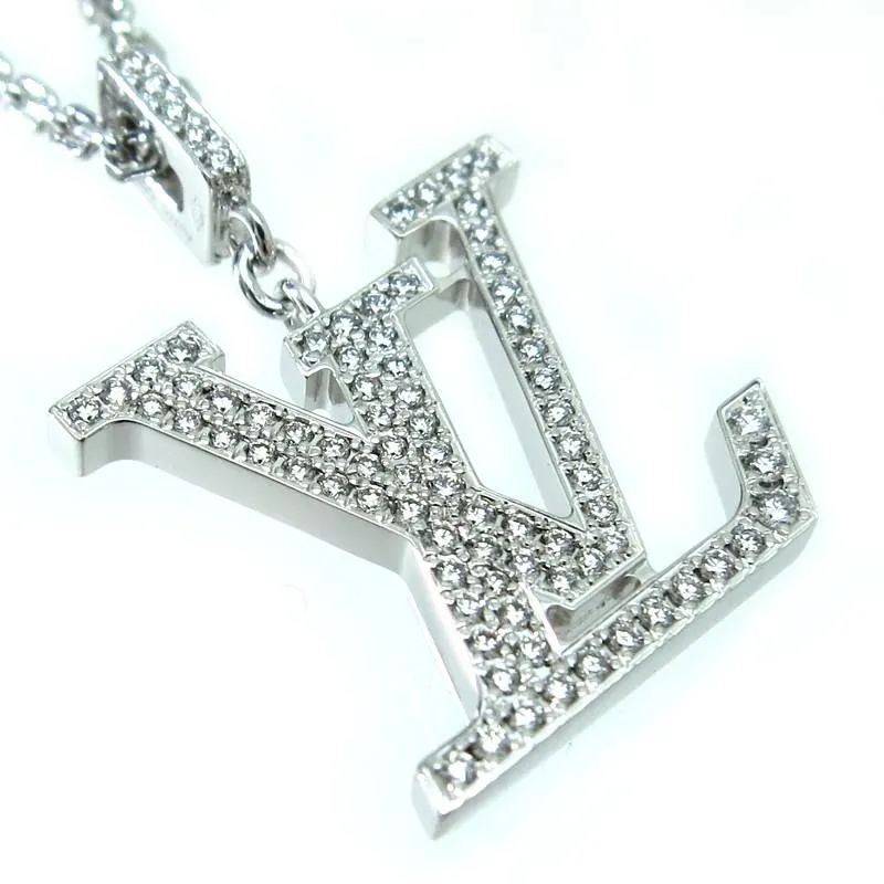 【国内発送/直営店】ネックレス パンダンティフ LV GM Q93670 モノグラム ロゴ ダイヤモンド