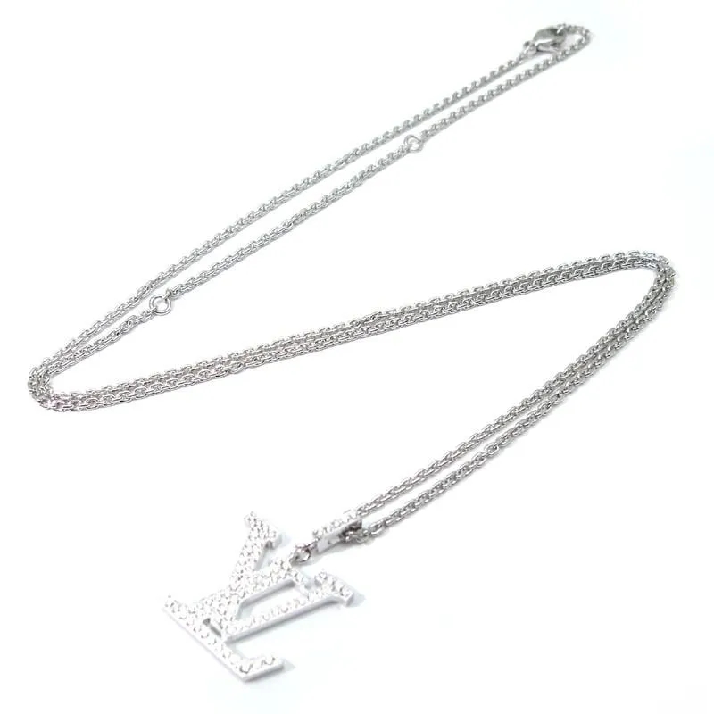 【国内発送/直営店】ネックレス パンダンティフ LV GM Q93670 モノグラム ロゴ ダイヤモンド