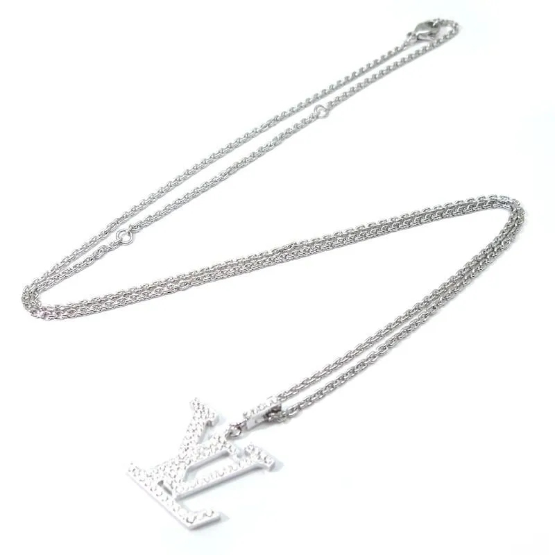 【国内発送/直営店】ネックレス パンダンティフ LV GM Q93670 モノグラム ロゴ ダイヤモンド