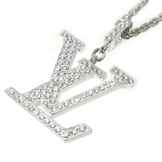 【国内発送/直営店】ネックレス パンダンティフ LV GM Q93670 モノグラム ロゴ ダイヤモンド