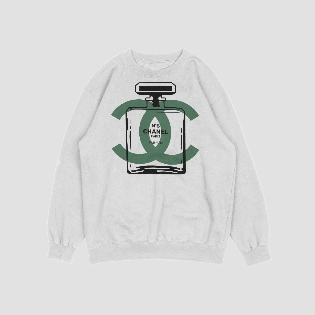 CHANEL カートゥーンプリントラウンドネックスウェット クル
