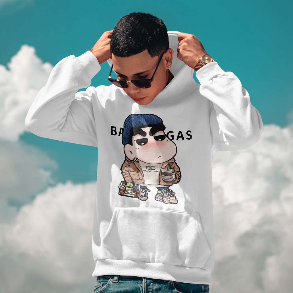 Balenciaga クラシックなアルファベットプリントのパーカー