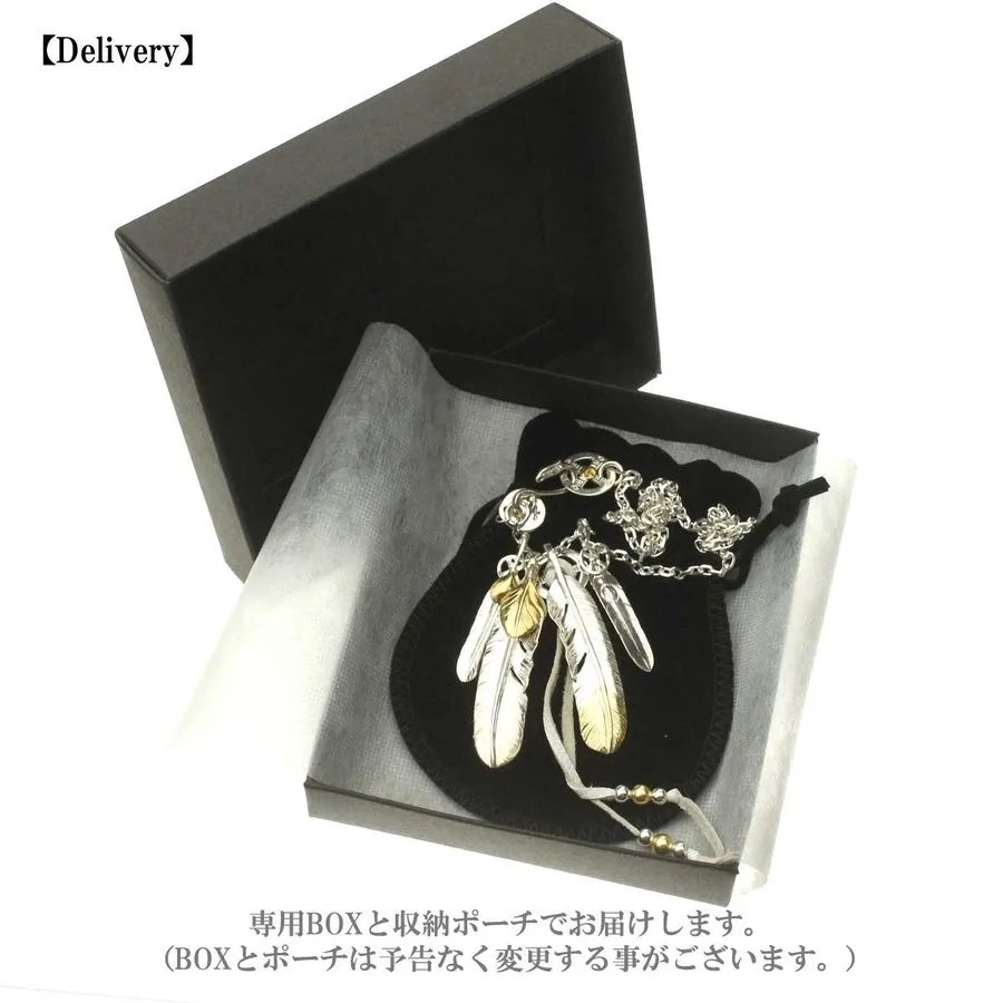【国内発送/直営店】再再入荷！メンズ ネックレス ペンダント ゴローズタイプ 復刻 レプリカ 木村拓哉神さんセットモチーフシルバーフェザーネックレス 特大先金フェザー