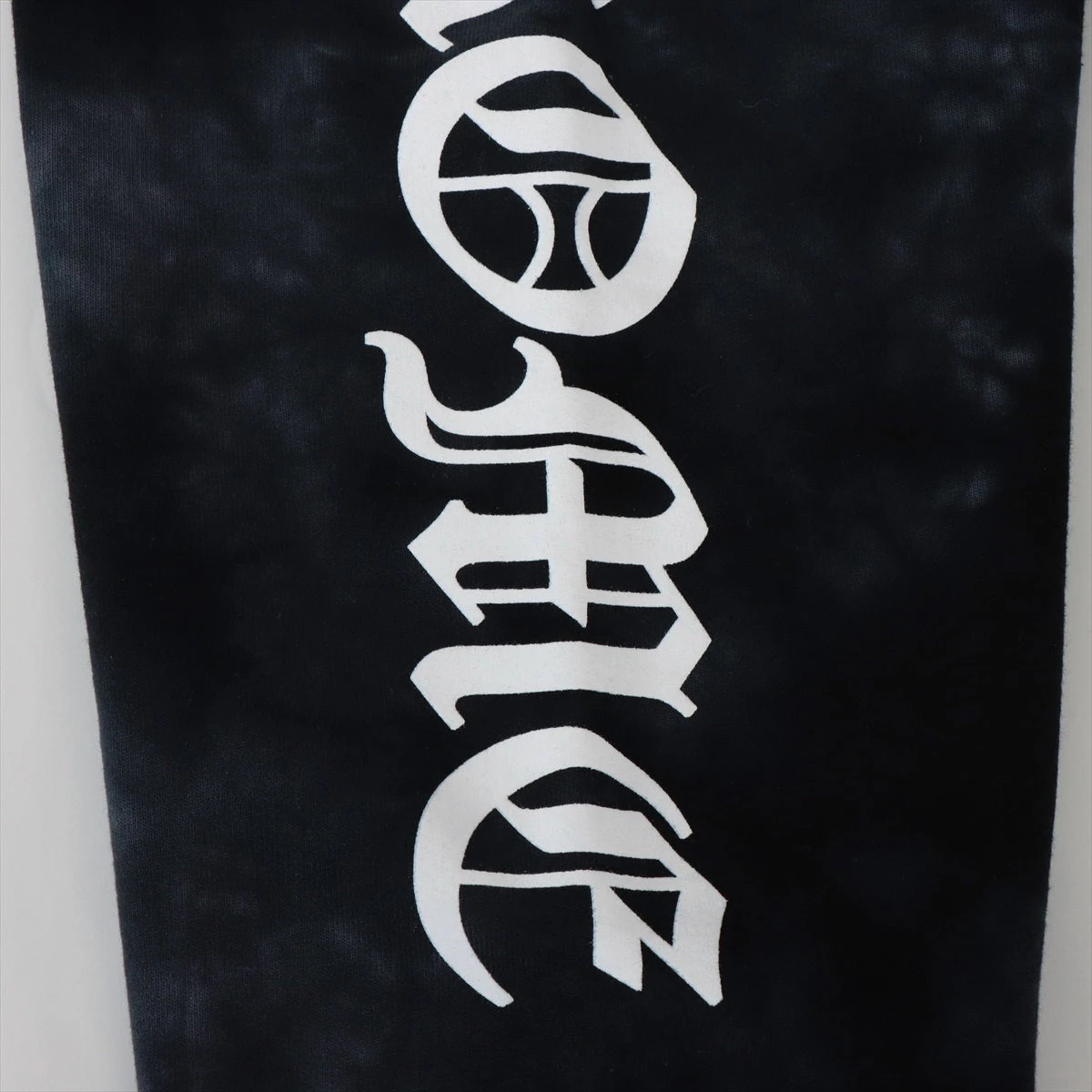 クロムハーツ パーカー コットン ブラック タイダイ ホースシュープリント