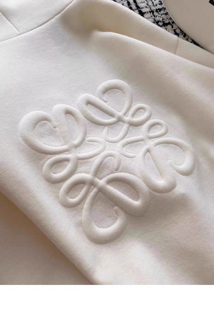 LOEWE 春と秋の新しい老花満印連帽スポーツ  トレンチコート セーター