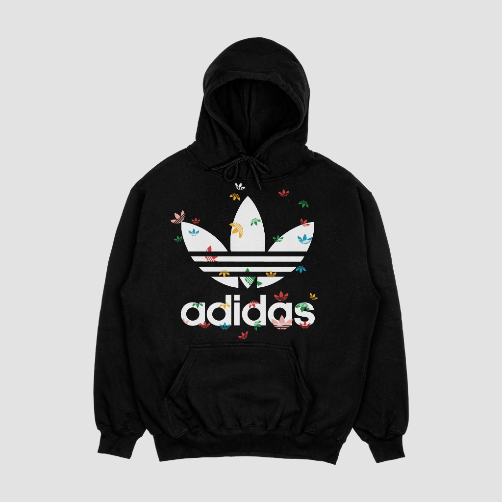 ADIDAS スポーツカジュアルゆったりハットパーカープルオーバー