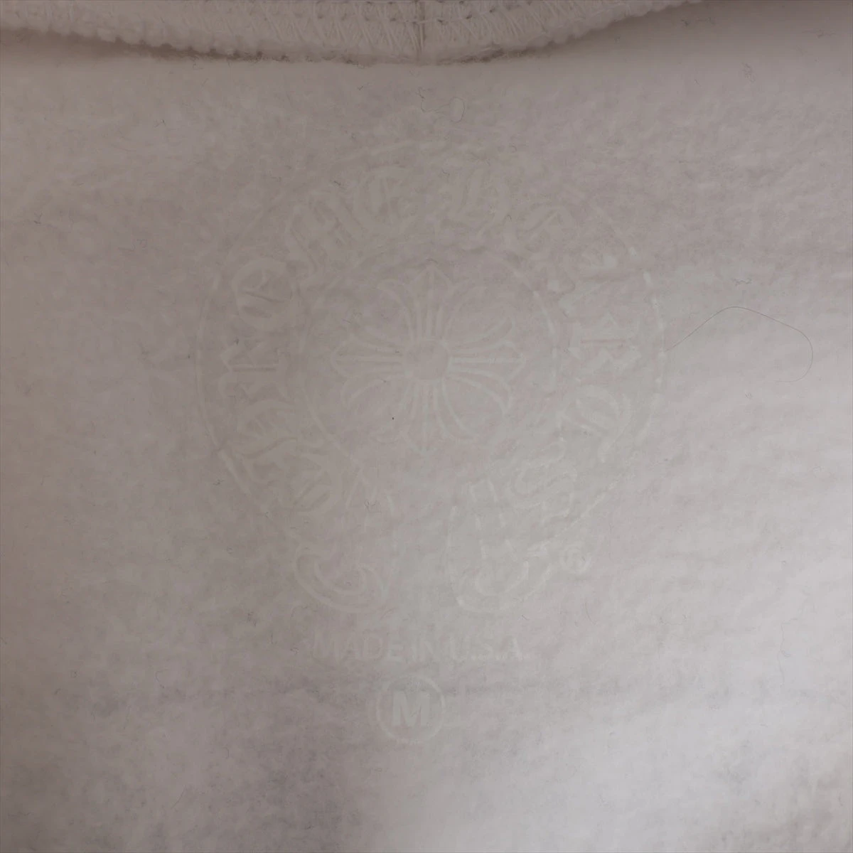 クロムハーツ パーカー コットン  ホワイト マルチセメタリークロス