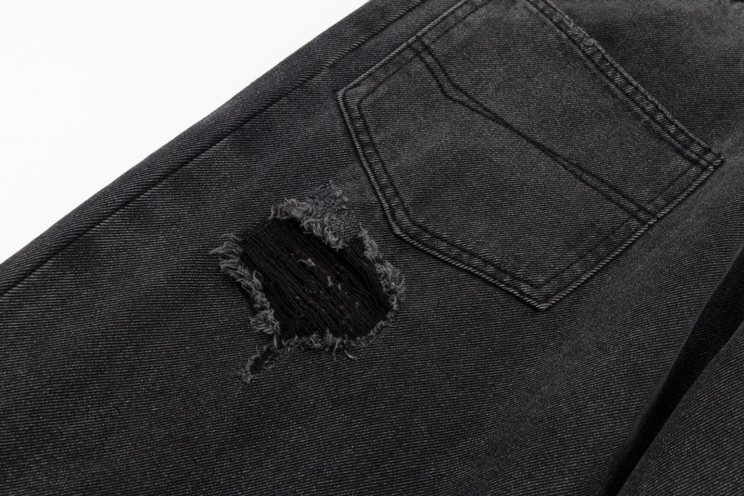 Balenciaga 2023新型外ハネポケット破れジーンズ28.30.32.34