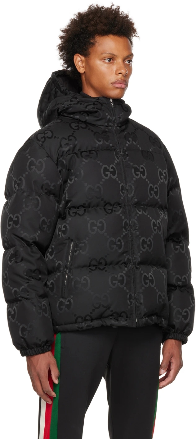 ★GUCCI★ GGジャカード フーデッド ダウンジャケット