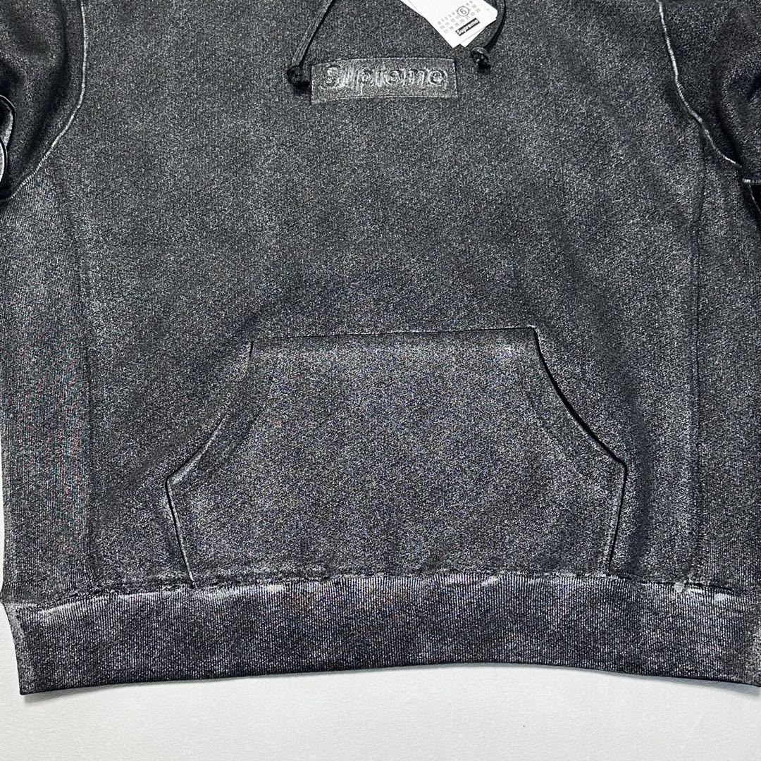 MM6 Maison Margiela Foil Box Logo Hooded Sweatshirt / メゾンマルジェラ フォイル ボックス ロゴ フーデッド スウェットシャツ