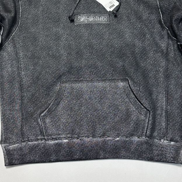 MM6 Maison Margiela Foil Box Logo Hooded Sweatshirt / メゾンマルジェラ フォイル ボックス ロゴ フーデッド スウェットシャツ