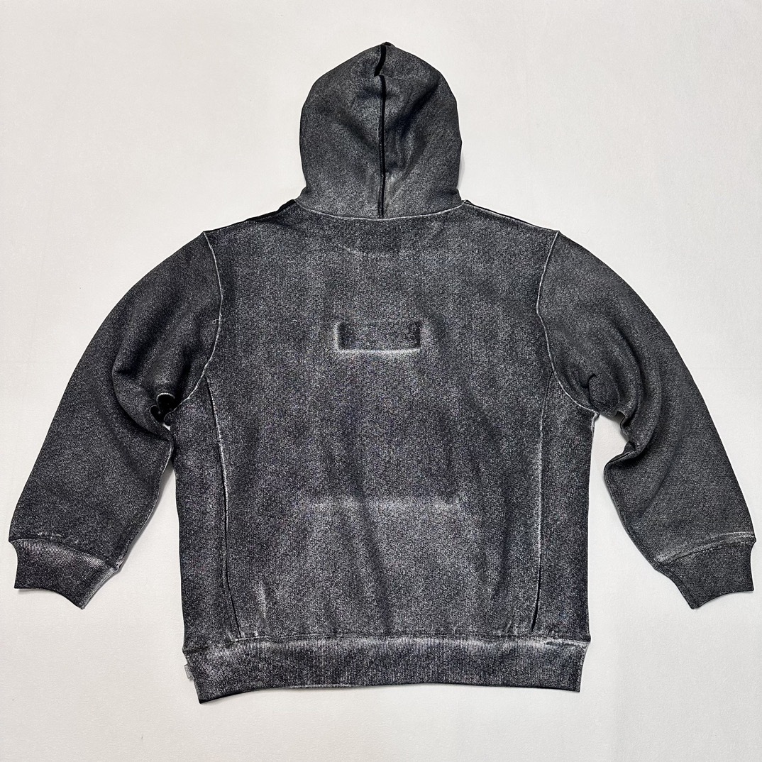 MM6 Maison Margiela Foil Box Logo Hooded Sweatshirt / メゾンマルジェラ フォイル ボックス ロゴ フーデッド スウェットシャツ