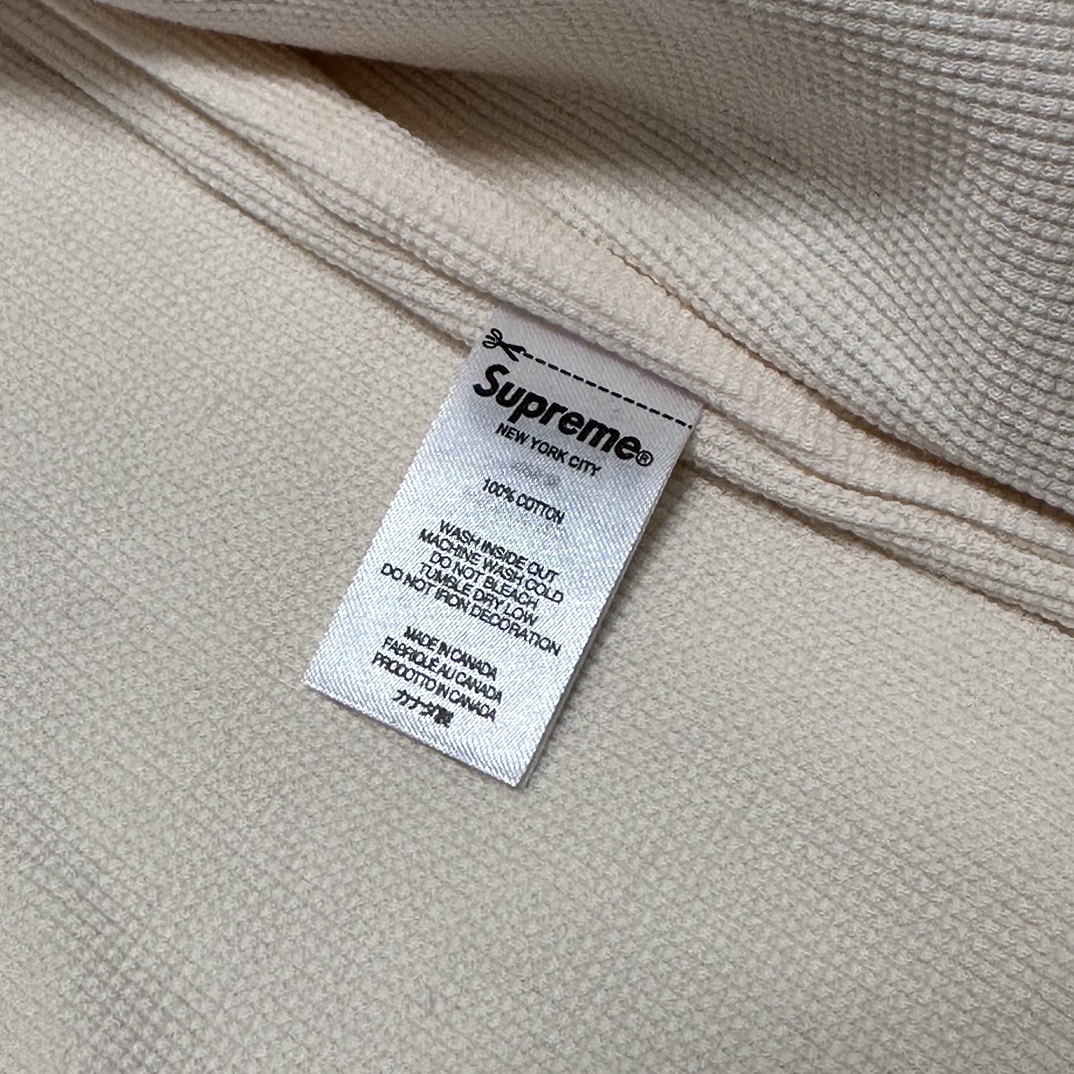 シュプリーム 24FW アーク サーモル ラインド ジップアップ フーデッド (発熱ワッフル裏起毛パーカー)​