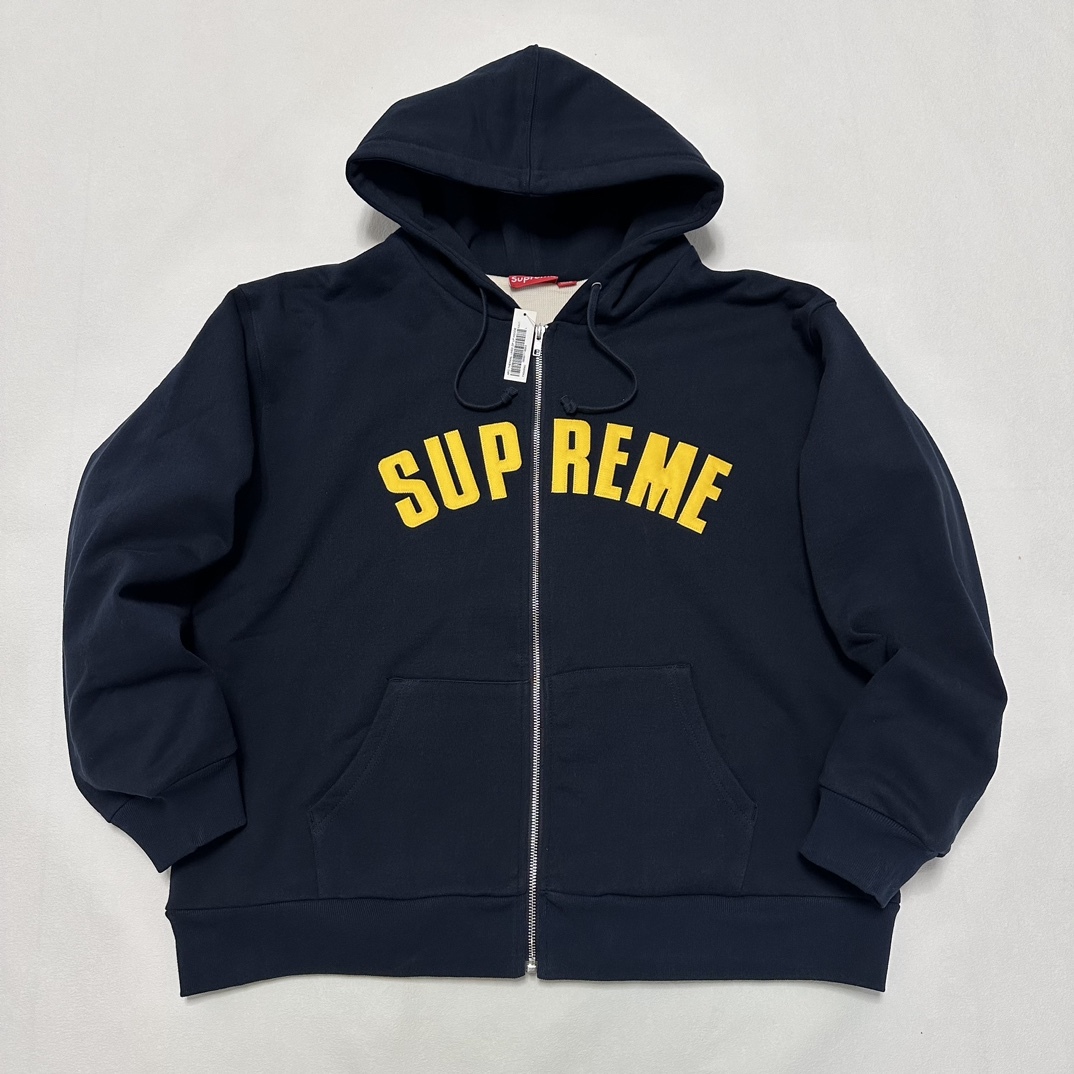 シュプリーム 24FW アーク サーモル ラインド ジップアップ フーデッド (発熱ワッフル裏起毛パーカー)​