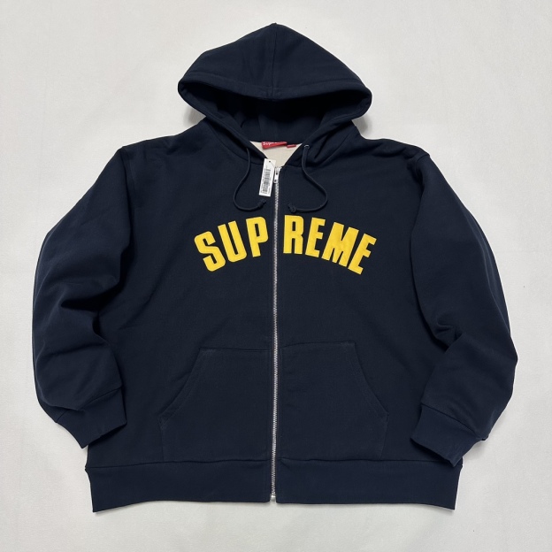 シュプリーム 24FW アーク サーモル ラインド ジップアップ フーデッド (発熱ワッフル裏起毛パーカー)​