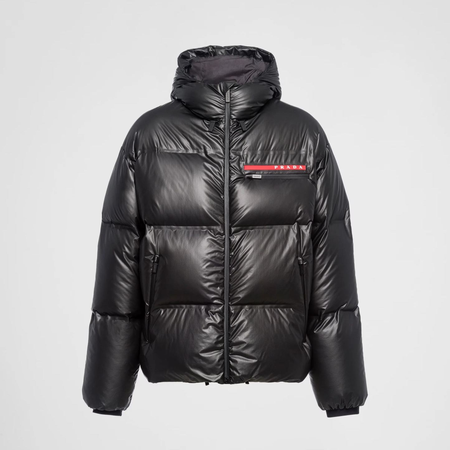 PRADA ライトナイロンフード付きパファージャケット ダウン ジャケット
