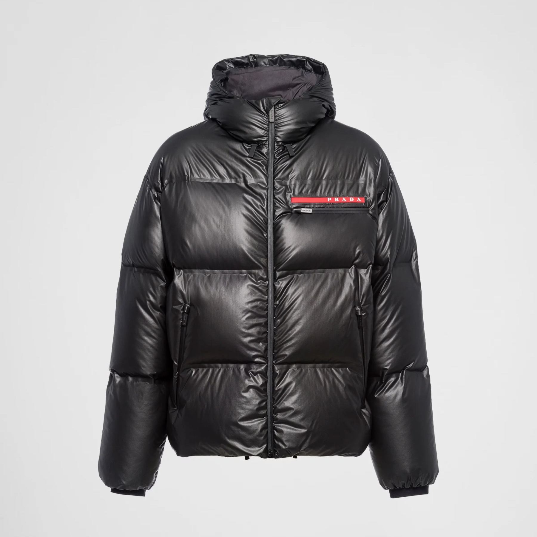 PRADA ライトナイロンフード付きパファージャケット ダウン ジャケット