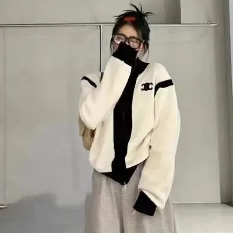 LOEWE高品質刺繍ニットカーディガンセーター 