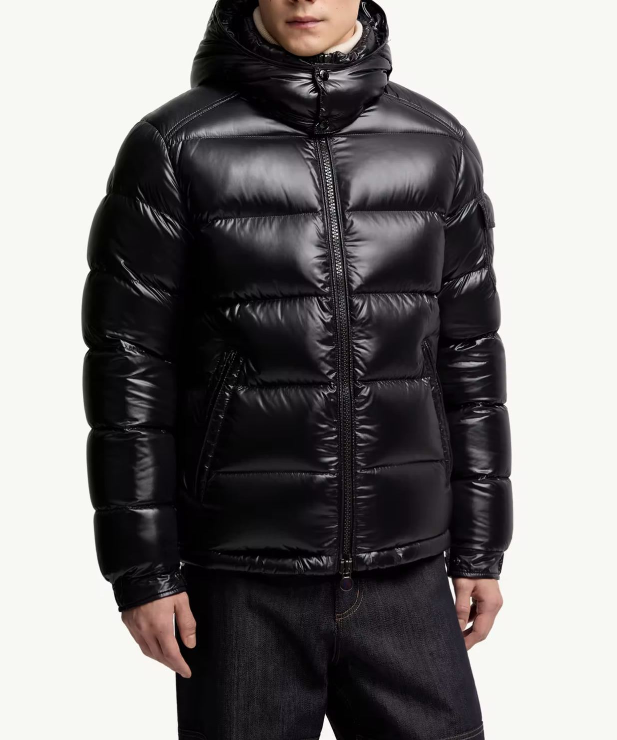 MONCLER モンクレール Maya メンズ フード付きショートダウンジャケット