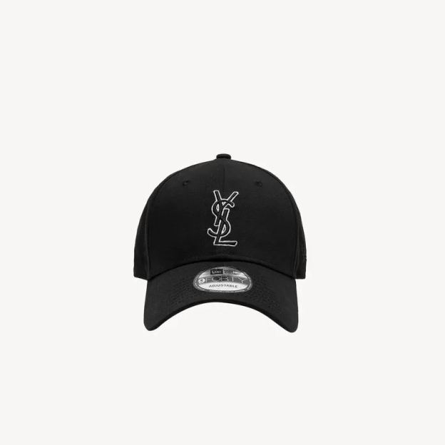 SAINT LAURENT PARISxNEW ERA キャップ帽子 モノグラム  ニューエラ キャップYSL  男女兼用