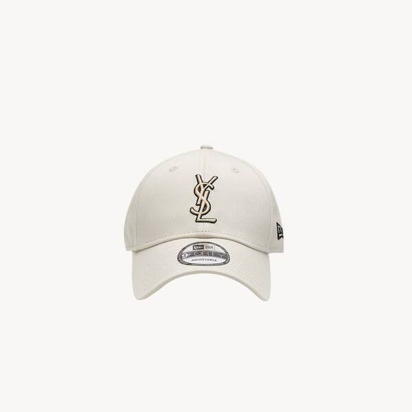 SAINT LAURENT PARISxNEW ERA キャップ帽子 モノグラム  ニューエラ キャップYSL  男女兼用
