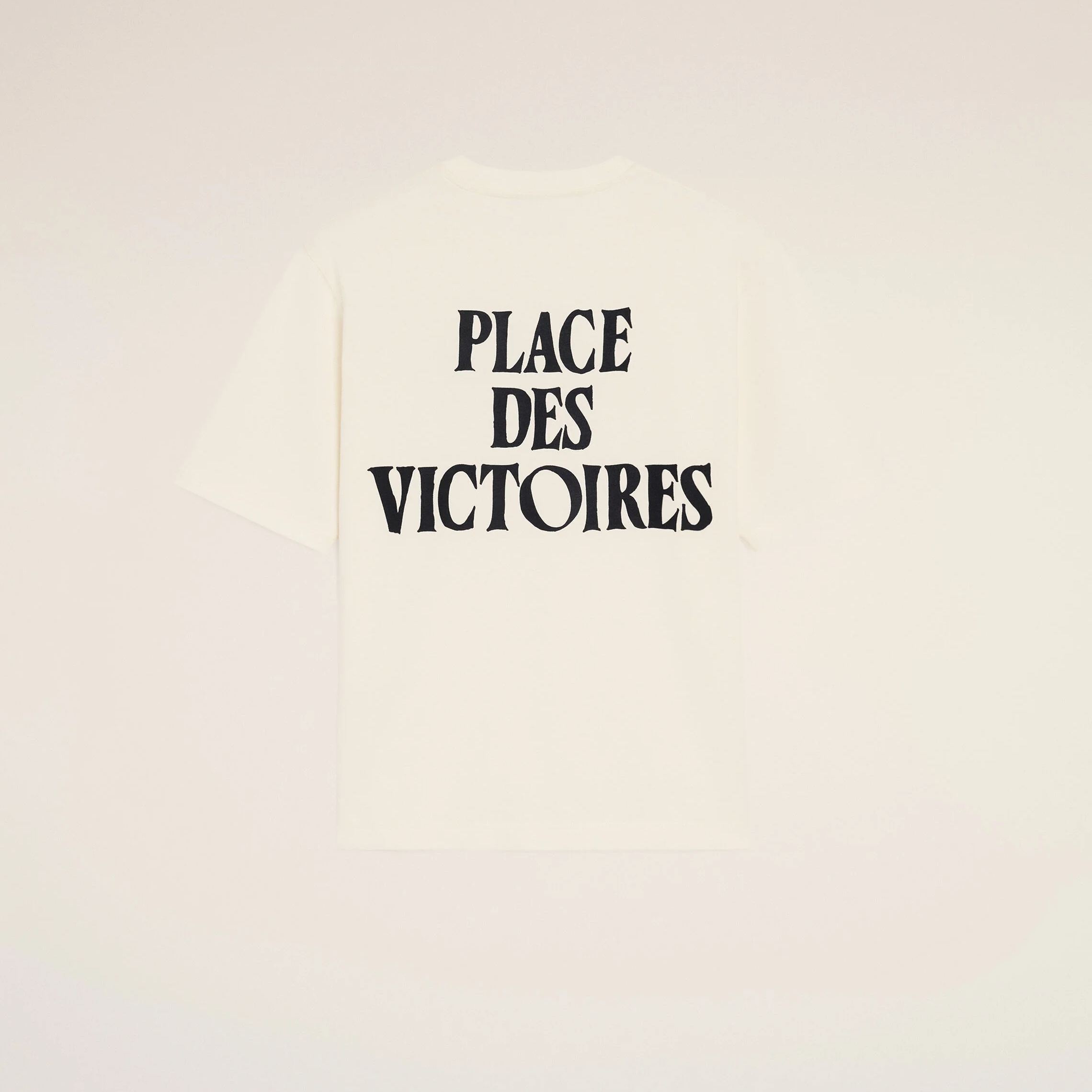 ホワイト コットン Place Des Victoires プリント Tシャツ