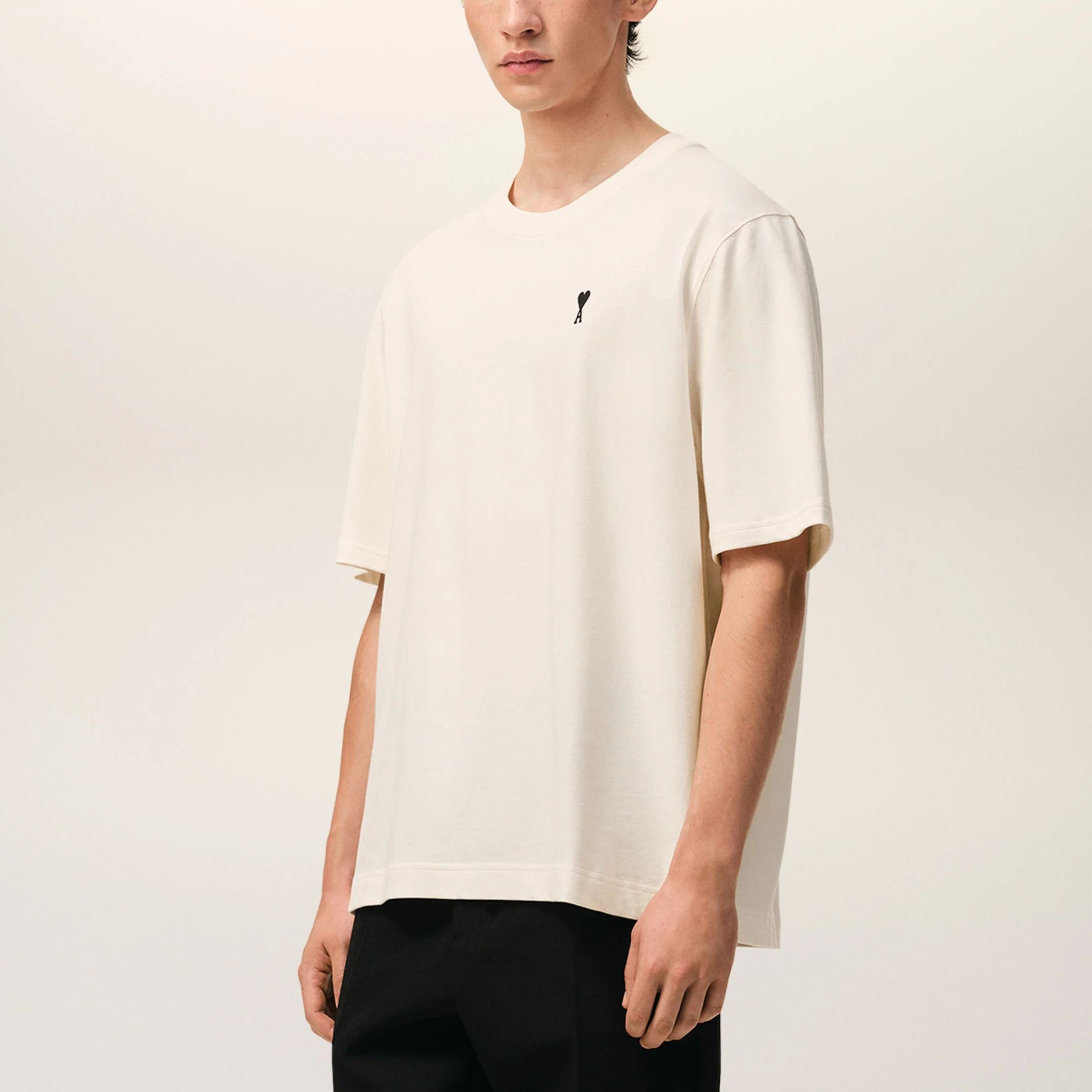 ホワイト コットン Place Des Victoires プリント Tシャツ