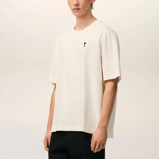 ホワイト コットン Place Des Victoires プリント Tシャツ