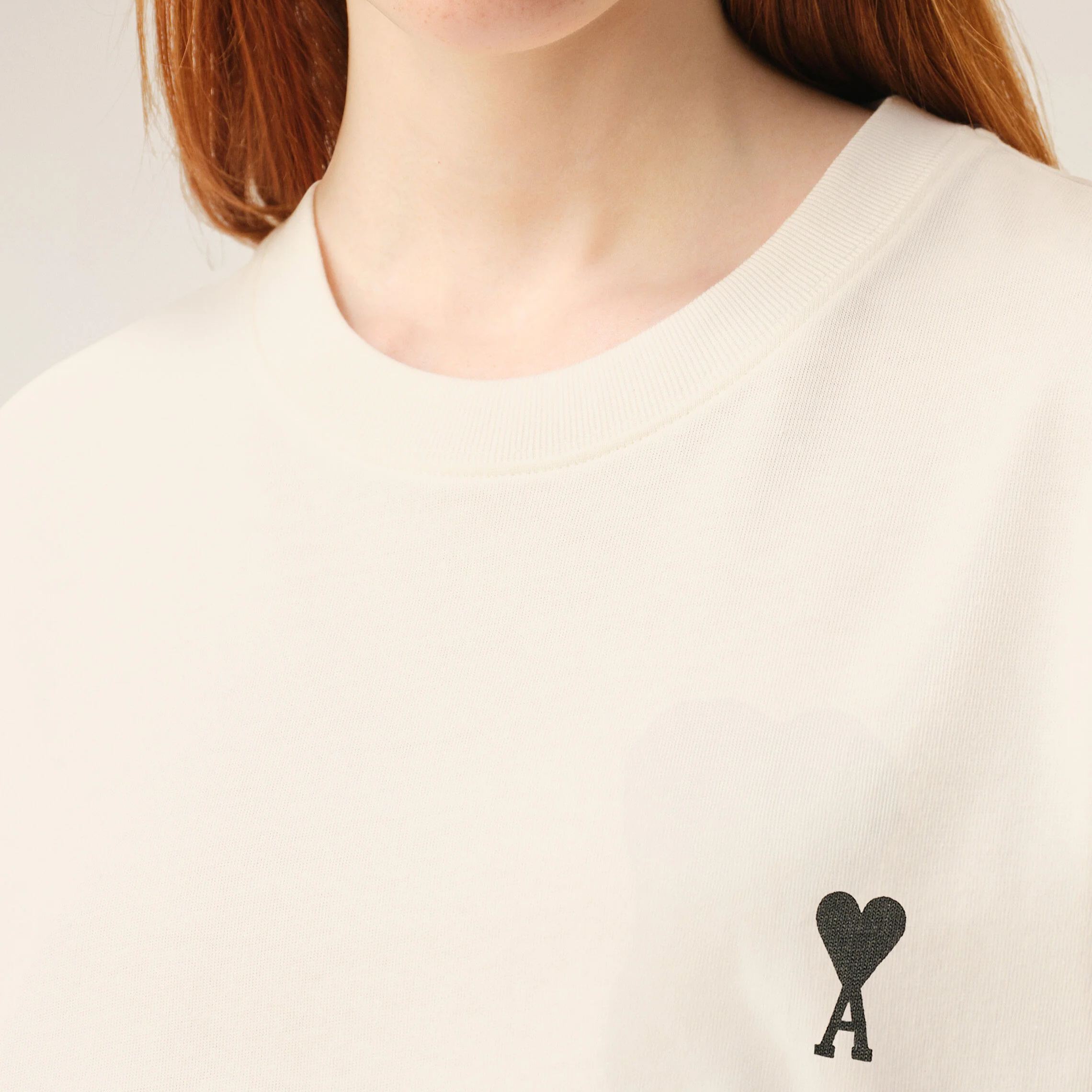 ホワイト コットン Place Des Victoires プリント Tシャツ