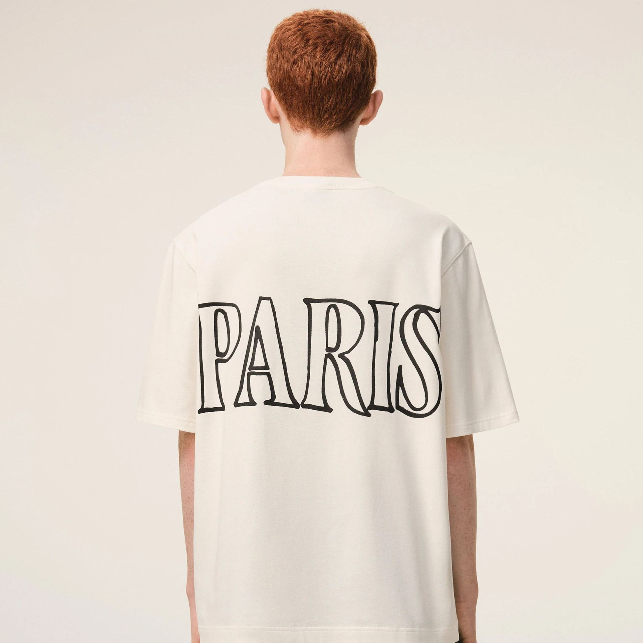 ホワイトコットン Ami Paris プリントTシャツ