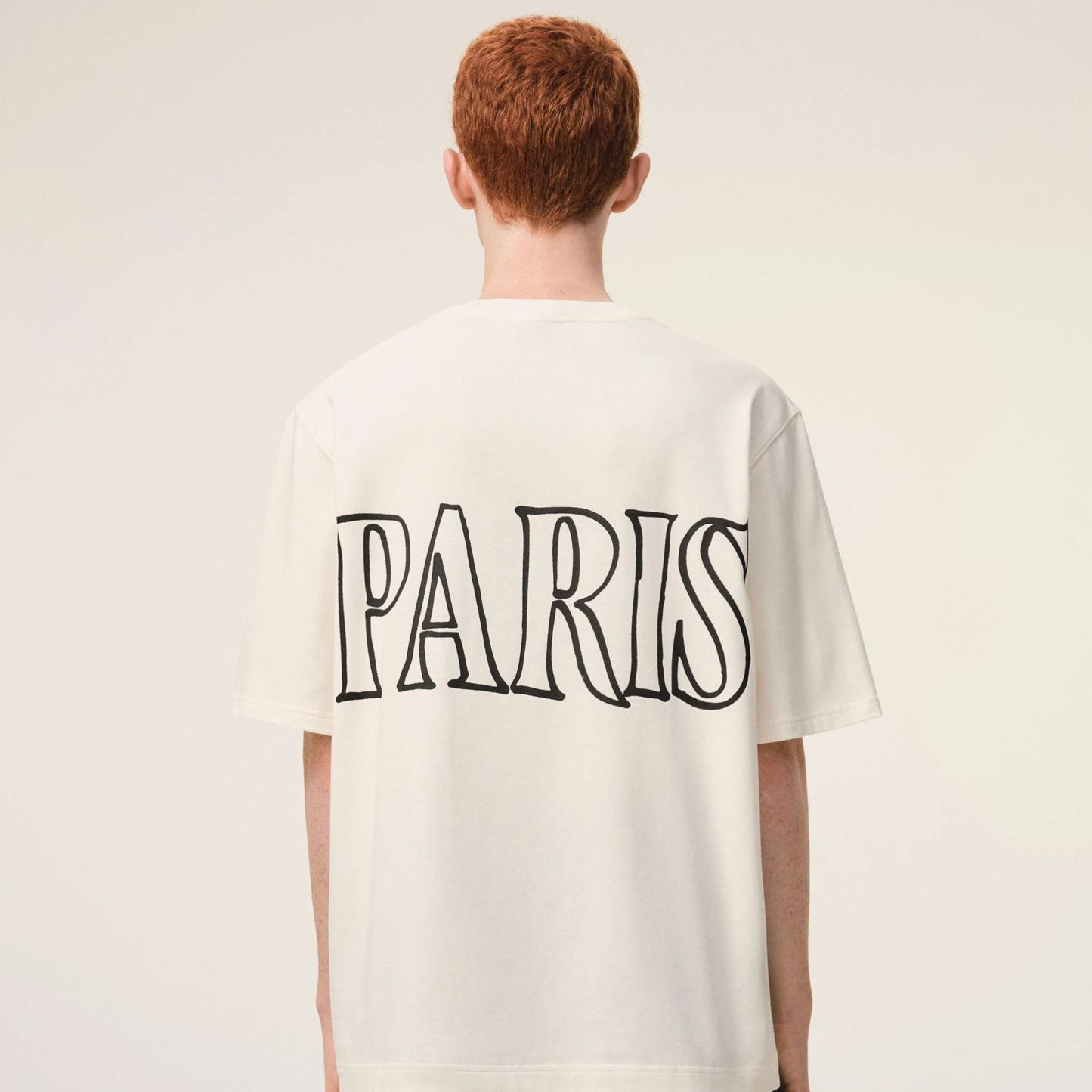 ホワイトコットン Ami Paris プリントTシャツ