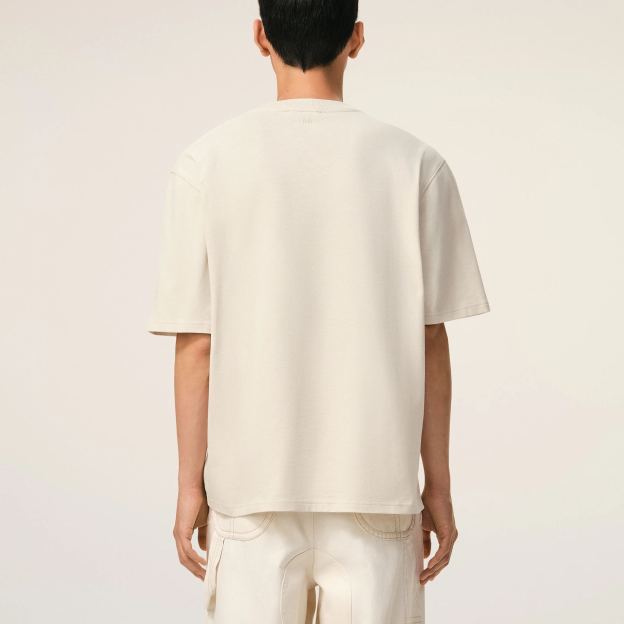 [Copy]ホワイトコットン Ami Paris プリントTシャツ