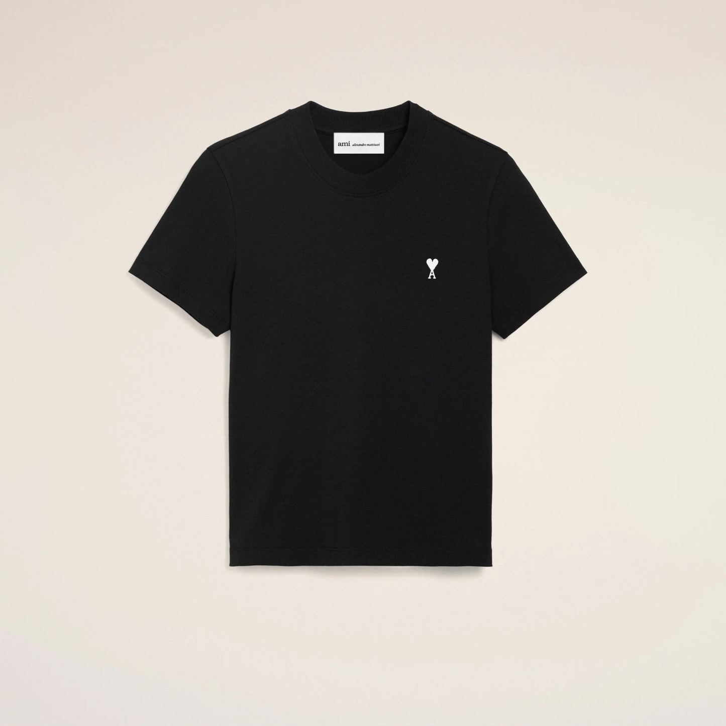 ブラック コットン Ami De Coeur クロップド Tシャツ