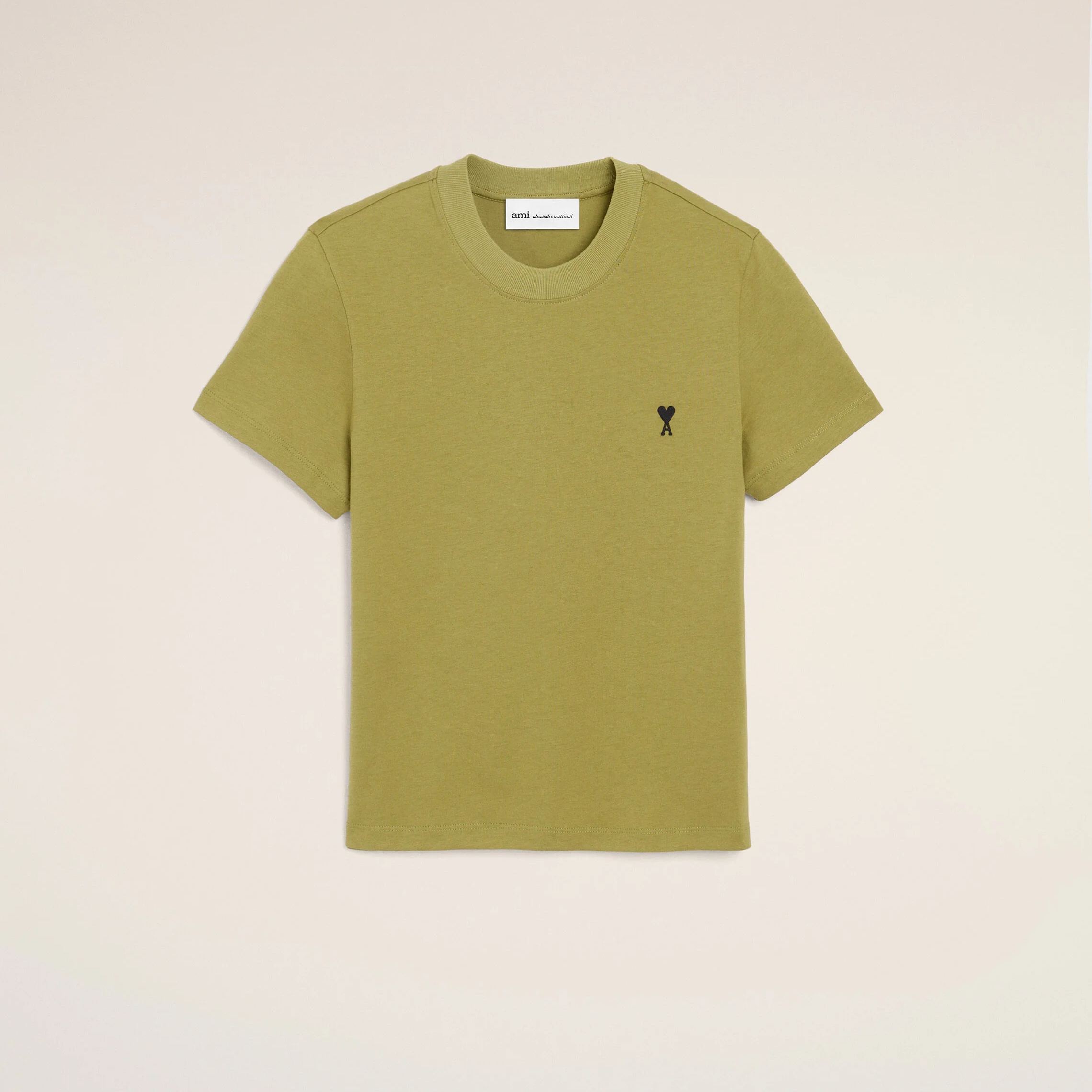 グリーン コットン Ami De Coeur クロップド Tシャツ