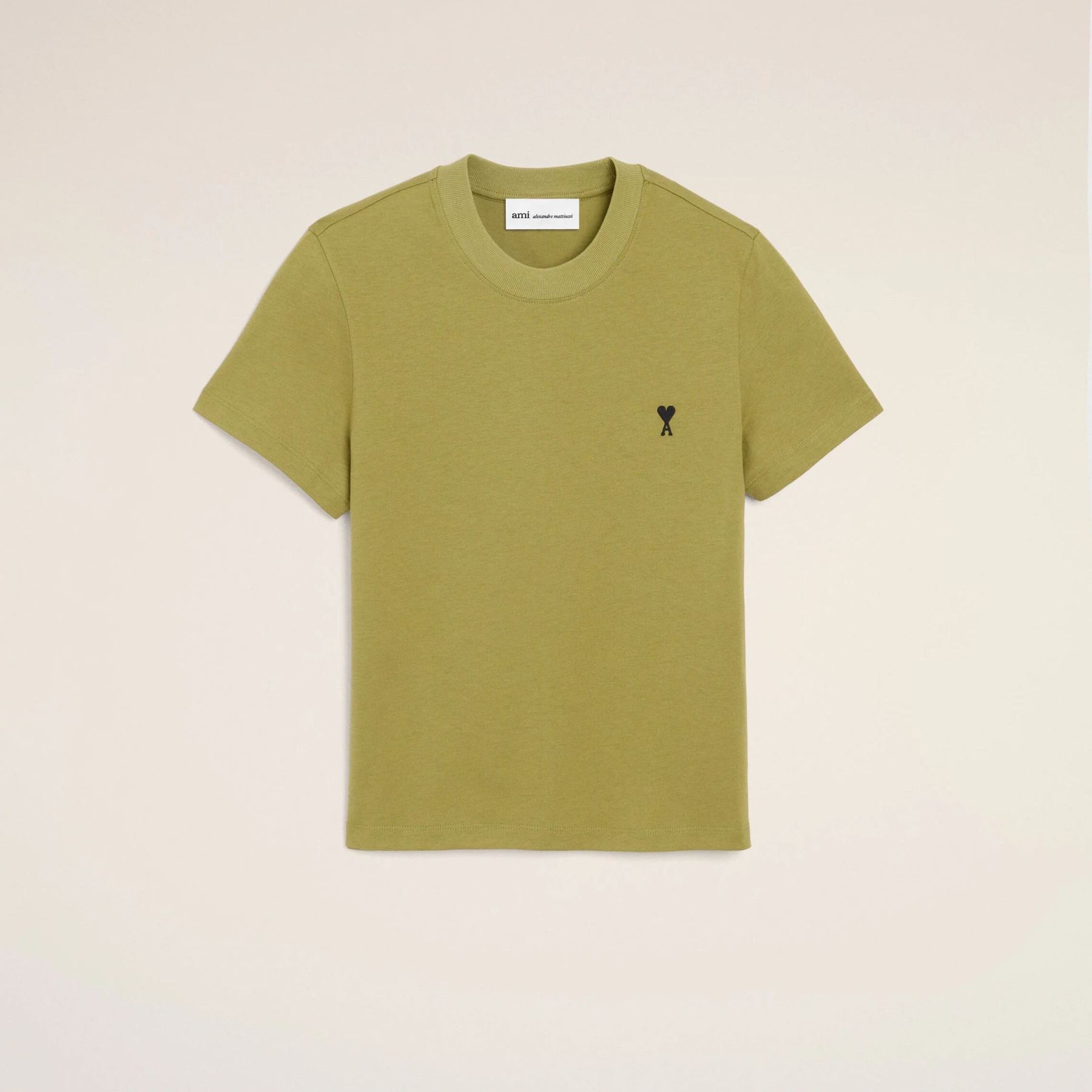 グリーン コットン Ami De Coeur クロップド Tシャツ