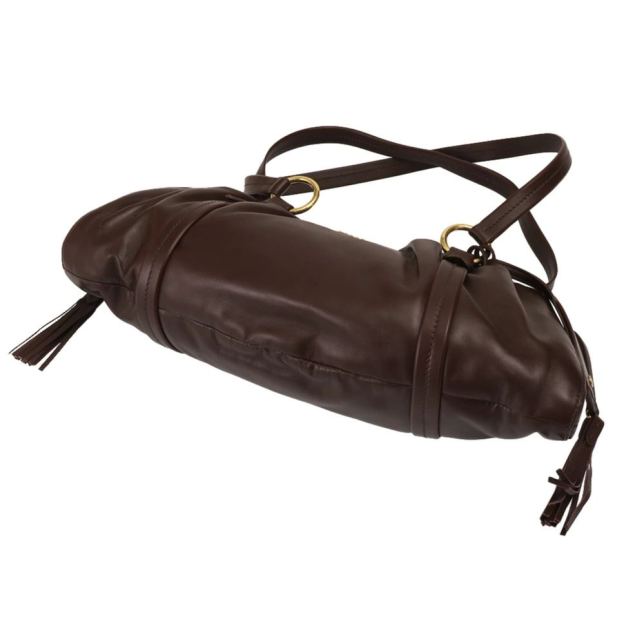 ミュウミュウ／MIUMIU "ジョワ ナッパレザー バッグ" ショルダーバッグ(ブラウン) 5BG289 NAPPA (2CSW V-MOO) RADICA