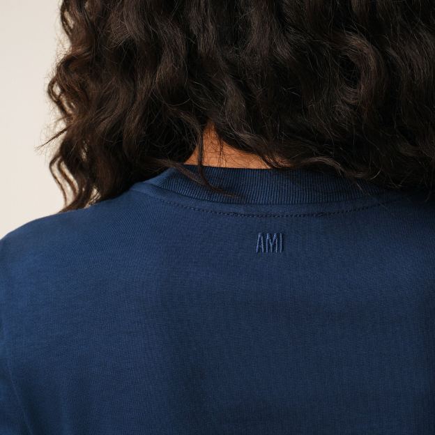 ブルーコットン Ami de Coeur クロップド Tシャツ