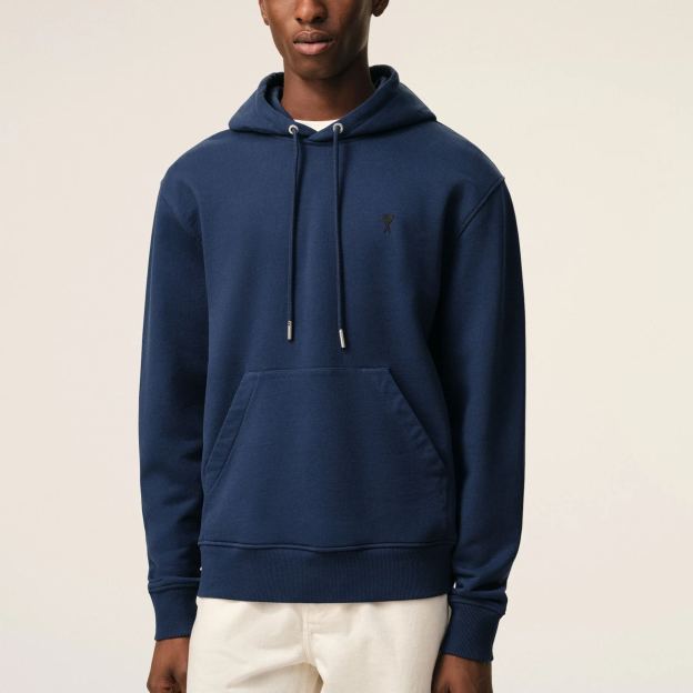 ブルー コットン Ami De Coeur パーカー