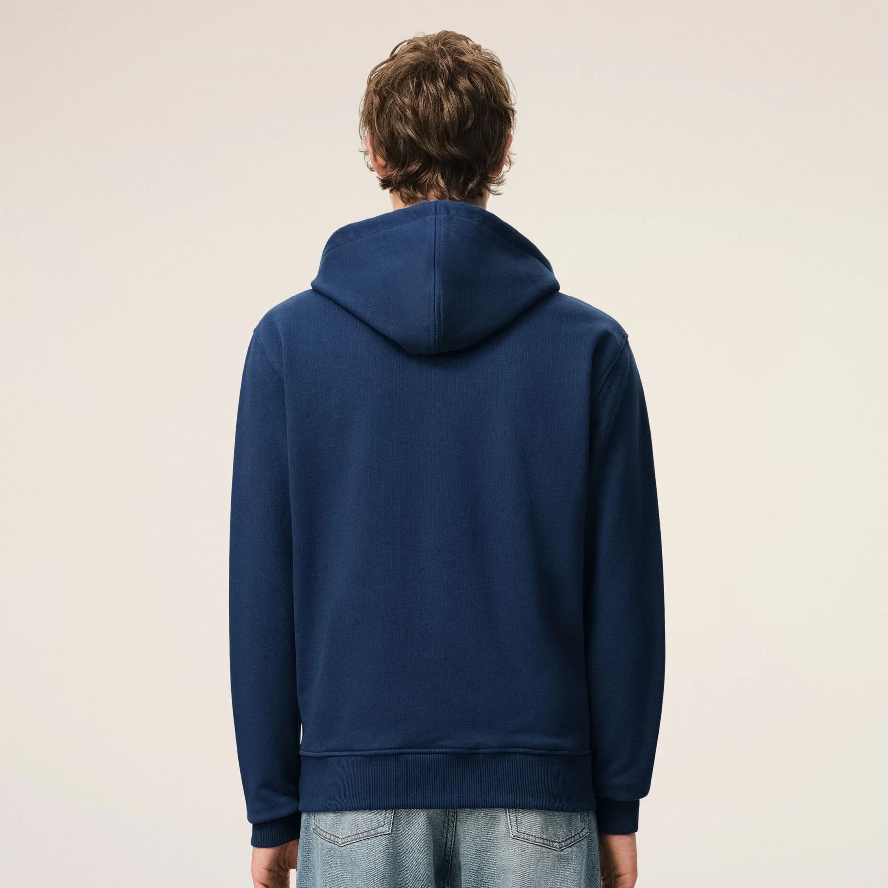 ブルー コットン Ami de Coeur ジップ パーカー