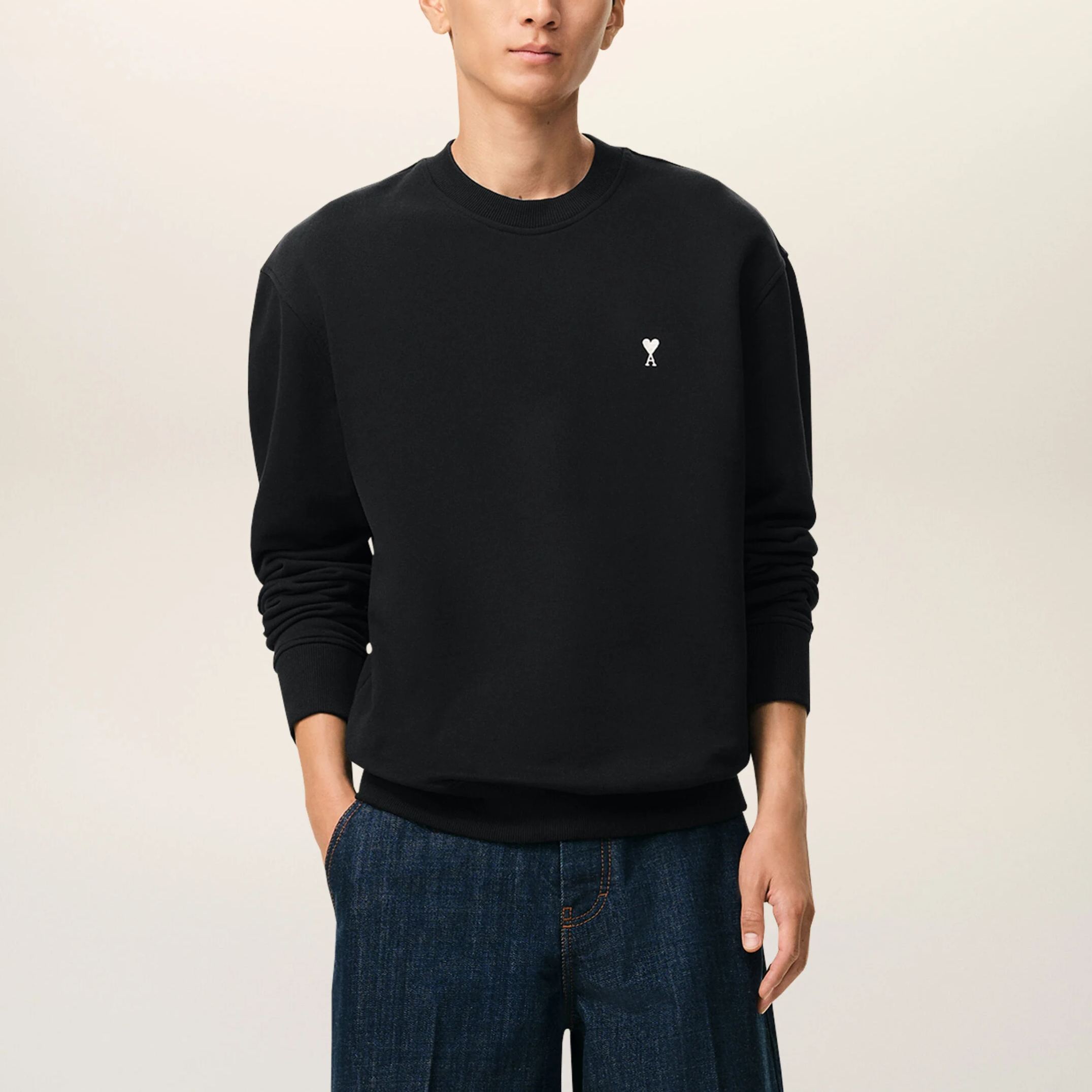 ブラック コットン Ami De Coeur スウェットシャツ