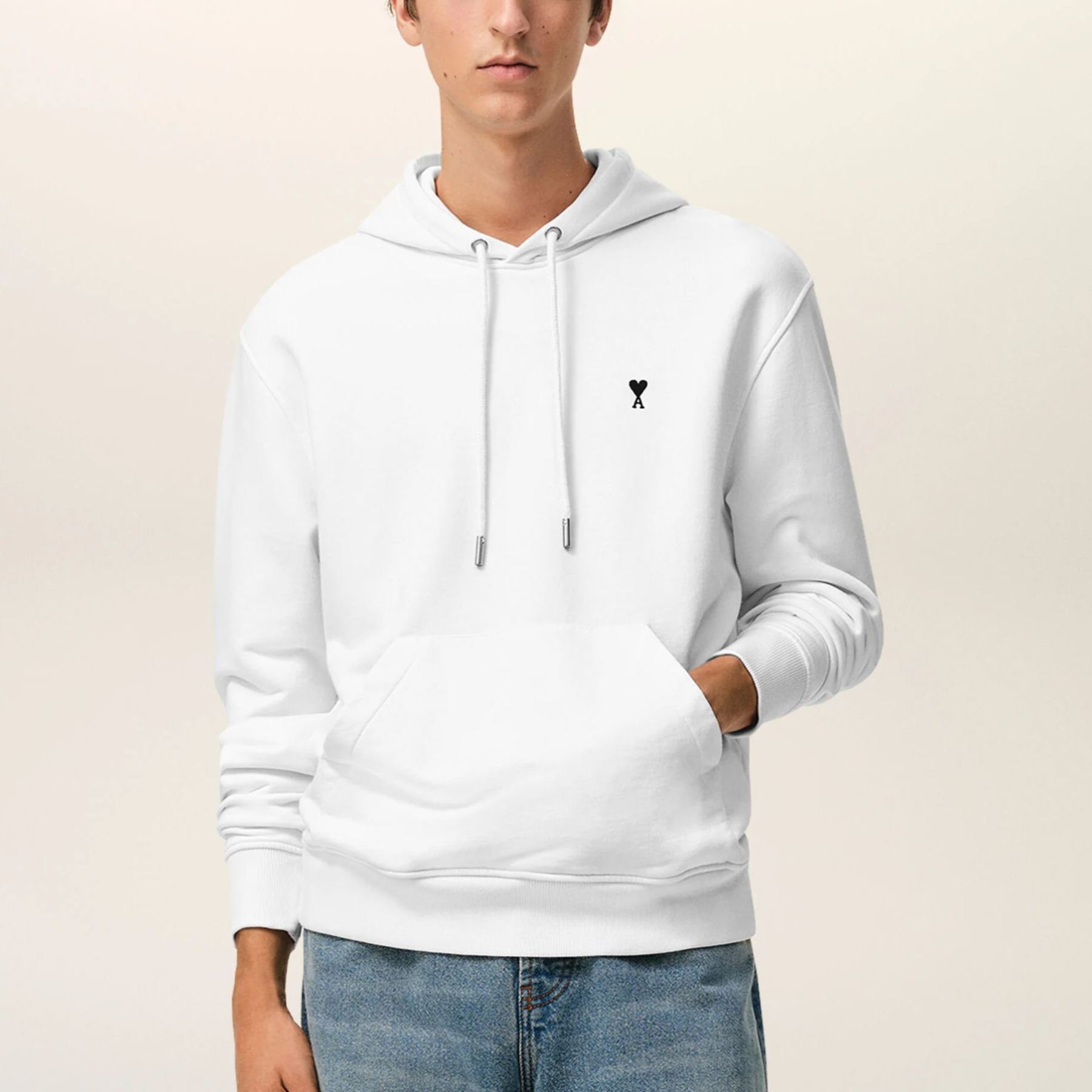 ホワイト コットン Ami De Coeur パーカー