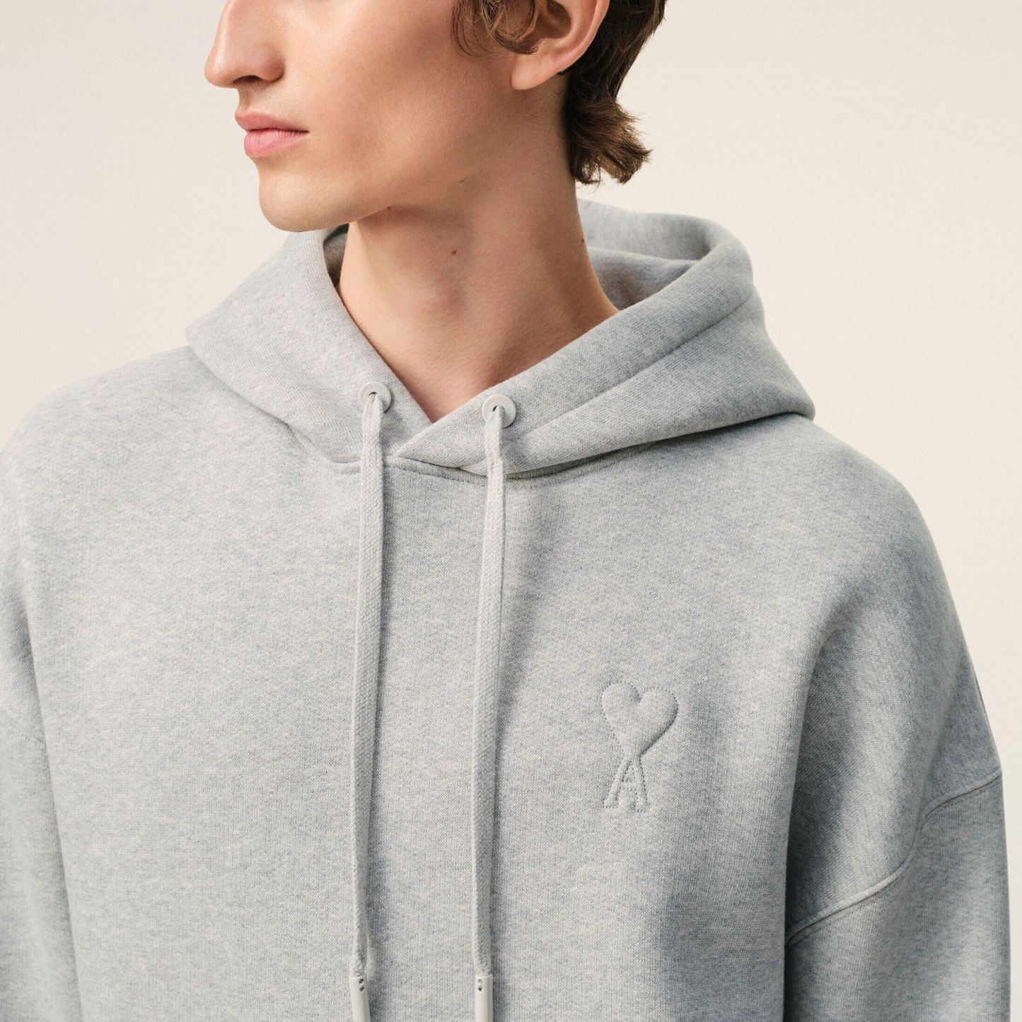 グレー コットン Ami De Coeur エンボス パーカー