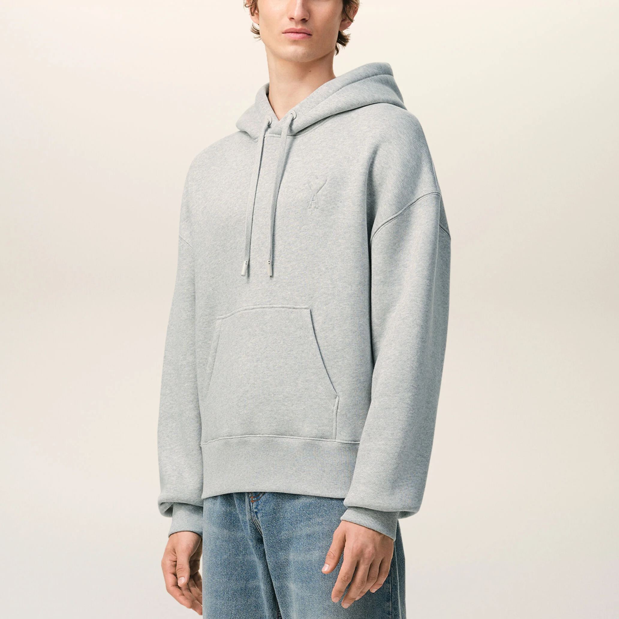 グレー コットン Ami De Coeur エンボス パーカー