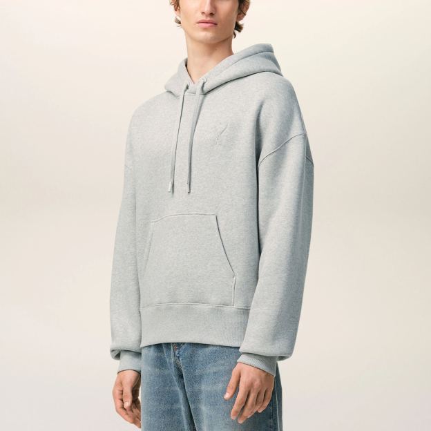 グレー コットン Ami De Coeur エンボス パーカー