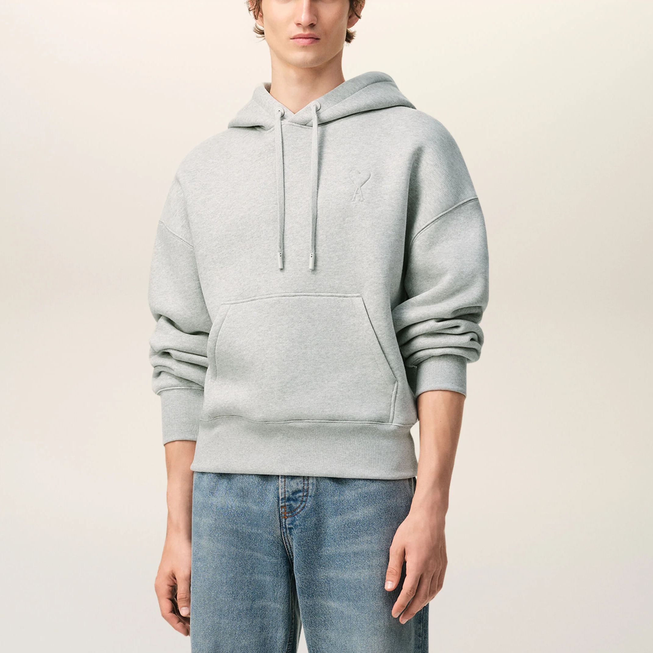 グレー コットン Ami De Coeur エンボス パーカー